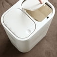 thumbnail image 5 of HEALEEP Garbage Can with Recycle and Trash Office 33.00X29.00X21.00CM White, 5 of 8