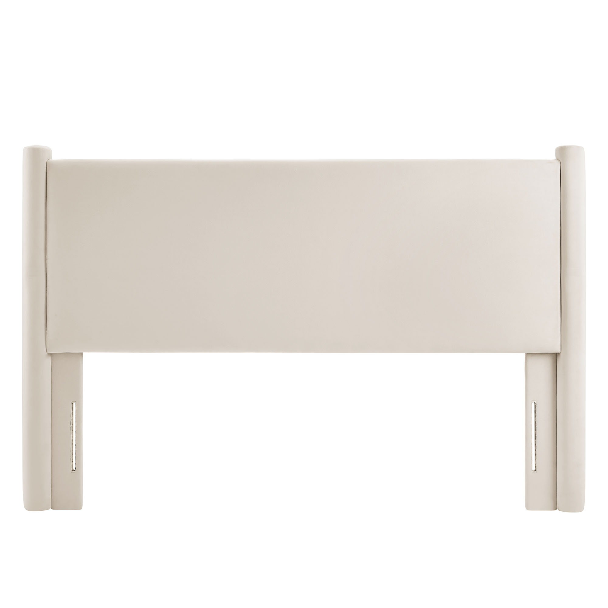 Rael Performance Velvet Full Headboard in Alabaster