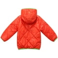thumbnail image 2 of Richie House Little Boys Orange Stylish Felt Patch Padding Jacket 2/3, 2 of 2