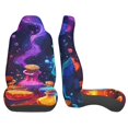 thumbnail image 3 of Sikiie Colorful Potion Bottles Magic Car Seat Protector 2 Pack Car Seat Cushion Mat, Car Seat Covers for SUV, Truck, Van, 3 of 7
