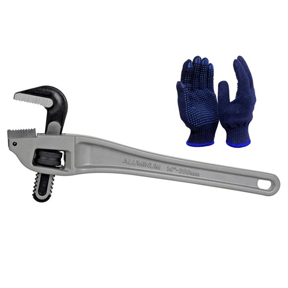 Llave offset para tubos KARRYTON de aluminio de 14 pulgadas con mordaza de 76 mm