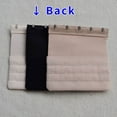 2 pcs Women Bra Extension Strap Extenders 3 Rows 5 Buckles Elastic Bra