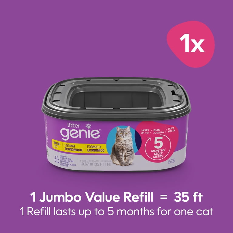 Litter Genie Jumbo Refill Value Pack, 35 Feet, Odor-Locking photo 2