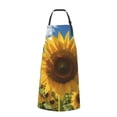 thumbnail image 2 of Naloa Sky Golden Sunflower Field Apron Kitchen Aprons with Pockets for Women Men Chef, 2 of 8