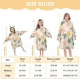 thumbnail image 4 of FORMRS Wearable Blanket Hoodie with Sleeves for Kids Cozy Flannel Sweatshirt, Pastel Pink Stars, 4 of 7