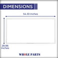 thumbnail image 7 of Whole Parts Refrigerator/Freezer Door Seal Gasket (White) Part# WP4-65151-001 - Replacement & Compatible with Some Amana, Maytag, Crosley and Whirlpool Refrigerators, 7 of 7