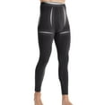 thumbnail image 2 of Mans Winter Long Johns Solid-Color Underwear Leggings Fleece Thick Underwear Thermal Pants Black, 2 of 6