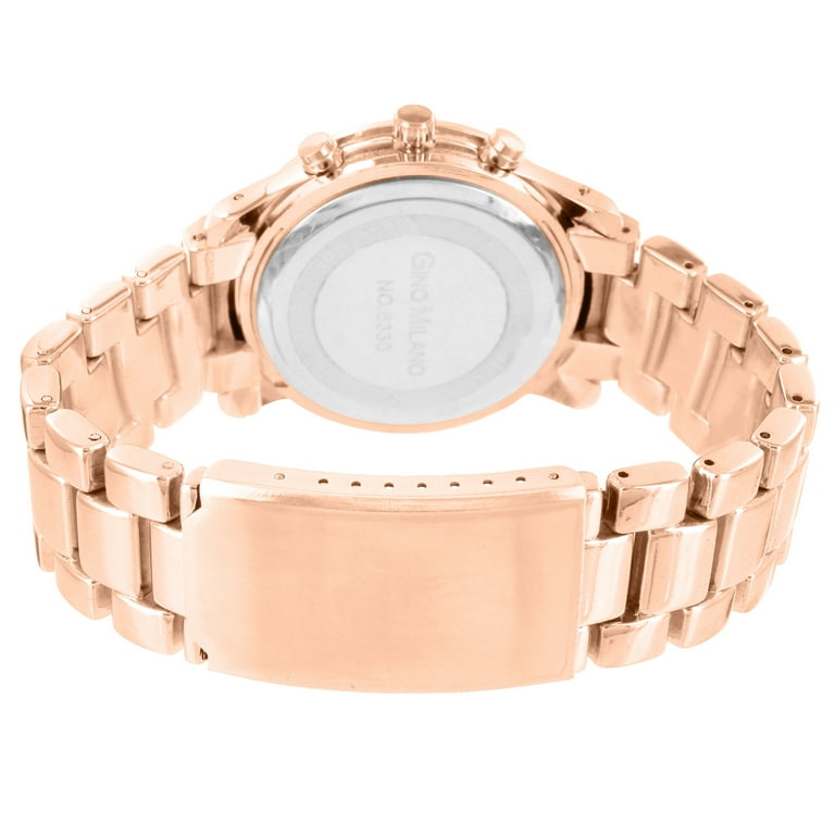 Gino milano quartz discount rose gold watch