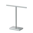 thumbnail image 1 of Gatco 1444C Modern Rectangle Base Freestanding Countertop Towel Holder, Chrome, 1 of 5