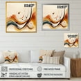 thumbnail image 4 of Designart Burnt Orange Waves Abstract V Canvas Wall Art, 4 of 5