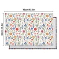 thumbnail image 6 of Pioneer Flower Floral Print Pattern Summer Placemats Table Placemats Set Of 4-Linen Kitchen Washable Placemats Table Mats 12x18 Inch Non-Slip Heat Resistant, 6 of 6