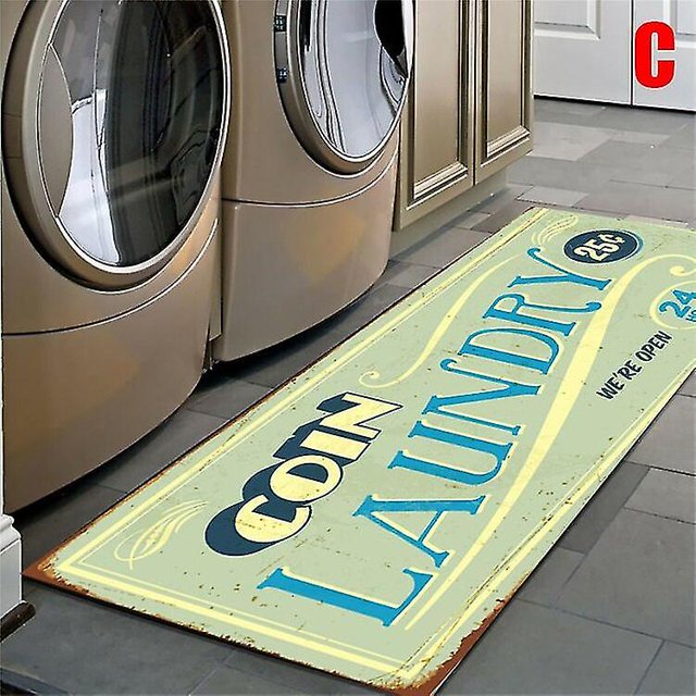 Non-slip Floor Mat Laundry Room Mat Entrance Doormat Self-service Laundry Bath Mat Carpet Laundry Room Decor Balcony Rug Jd4