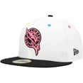 thumbnail image 3 of Men's New Era White Florida Marlins Cooperstown Collection Neon Eye 59FIFTY Fitted Hat, 3 of 6