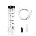 thumbnail image 1 of Jeringa grande 300/350/500 ml Jeringa de líquido reutilizable con catéter Jeringa de plástico de gran capacidad para laboratorio, industria, jardín y alimentación de mascotas (300 ml) Ormromra JPXSD-213, 1 of 4
