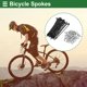 thumbnail image 2 of Ofertas Únicas Radios de Bicicleta Universales 14G de Acero al Carbono 1 Juego Negro-69mm, 2 of 7
