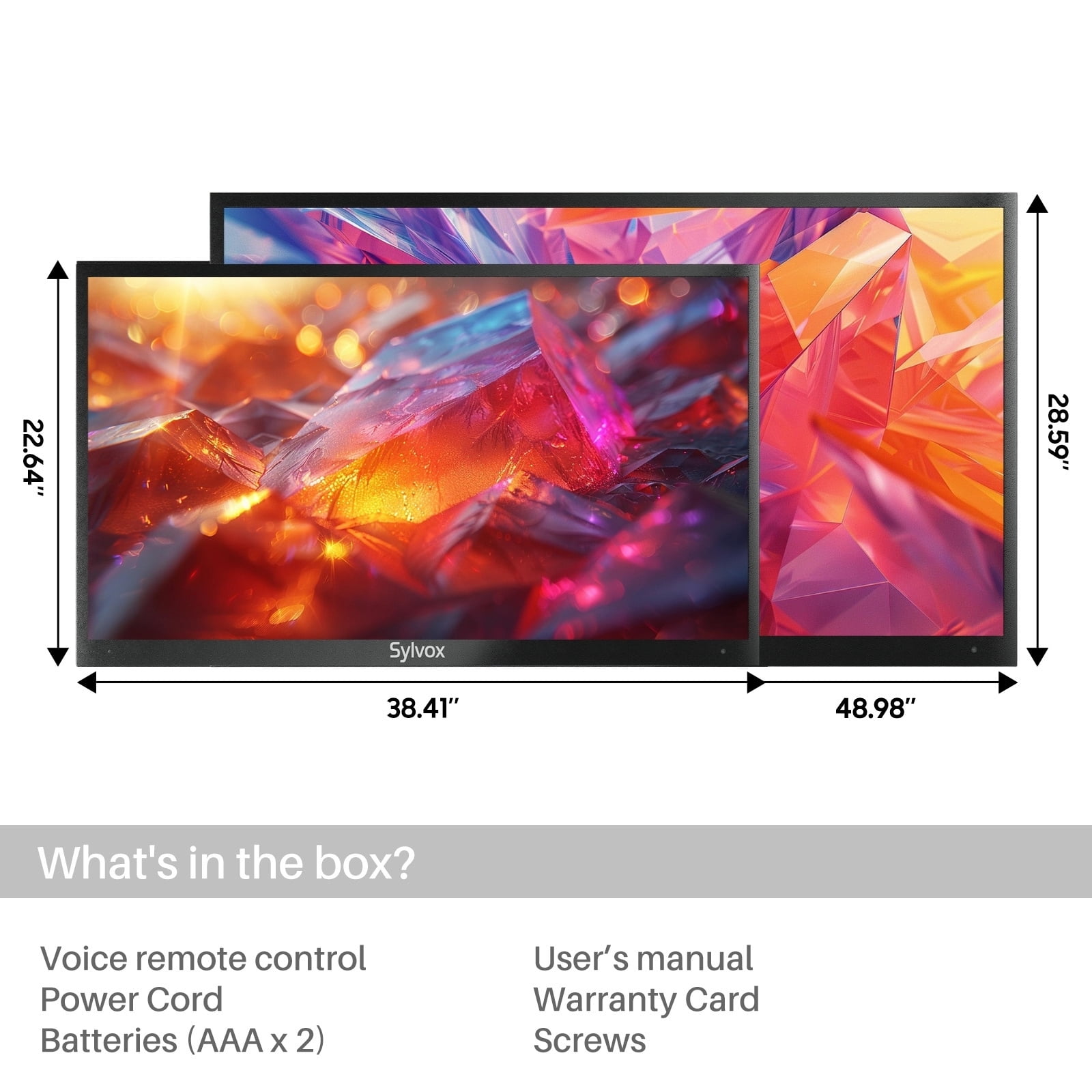 SYLVOX 55" Outdoor Smart TV, 4K UHD Google TV for Partial Sun,1000-Nit Brightness, IP55 Weatherproof, Dolby Atmos (Deck Pro 2.0)