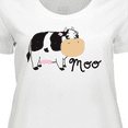 thumbnail image 4 of Inktastic Moo Says the Cow Women's Plus Size T-Shirt, 4 of 5