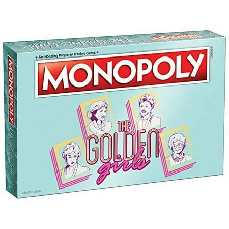 USAOPOLY Monopoly The Golden Girls Board Game Golden Girls TV Show Themed Game Officially Licensed Golden Girls Merchandise Themed Monopoly Board Game