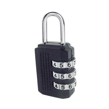 3 Digit Combination Password Lock Zinc Alloy Security Lock Suitcase Luggage Coded Lock Cabinet Locker