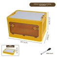 thumbnail image 1 of Caja de almacenamiento plegable portátil para exteriores, organizador para llevar a acampar, uso doméstico, armario, caja de juguetes, no requiere instalación, 1 of 4