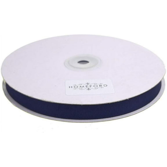 Solid Grosgrain Ribbon, 3/8-Inch, 50 Yards, Navy Blue