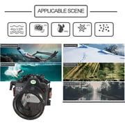 Seafrogs [40M/130FT] Underwater Camera Housing Waterproof Scuba Case for Fujifilm X-T4 Fuji xt4 w/Short Flat Port