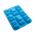 thumbnail image 2 of Forma de coche de silicona DIY Molde de pastel Fondant Molde de chocolate Herramienta para hornear galletas para cocina (Azul), 2 of 5