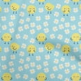 thumbnail image 1 of oneOone Cotton Cambric Baby Blue Fabric Kids Diy Clothing Quilting Fabric Print Fabric By Yard 42 Inch Wide, 1 of 4