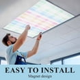 thumbnail image 6 of Blue Pink Plaid Fluorescent Light Covers, Pastel Green White Buffalo Patchwork Magnetic Light Covers for Ceiling Lights, Fluorescent Ceiling Shade Filters for Classroom Bedroom Office 4x2Ft x 2PCS, 6 of 8