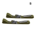 thumbnail image 4 of Youkk 2X Attaché Ceinture Ensemble Bagages Cils Sangle Cargo Cravate Stockage Harnais Randonnée Boucle Boucle Sangle Réglable pour Voyage Vert Foncé / S, 4 of 6