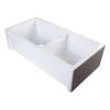 thumbnail image 4 of ALFI brand AB3618ARCH-W 36" White Arched Apron Thick Wall Fireclay Double Bowl Farm Sink, 4 of 10