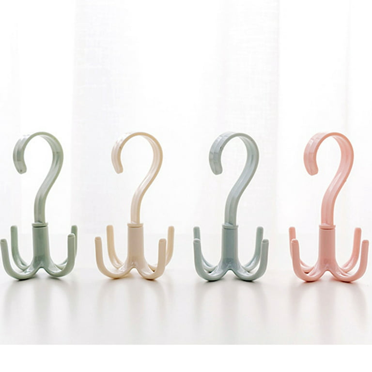 1pc Pink Four-claw Hook, Multi-purpose Plastic Tie, Belt, Shoe