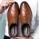 thumbnail image 3 of Zapatos de cuero de verano para hombre, zapatos formales de cuero de talla grande para hombre, zapatos de hombre con punzón hueco, 3 of 5