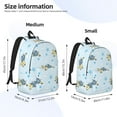 thumbnail image 2 of Easygdp Cartoon Turtle Mochila de Lona Resistente para Laptop, Compatible con Laptops de 15 a 17 pulgadas, Ideal para Escuela, Trabajo y Viajes-Medium, 2 of 5