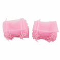 thumbnail image 4 of 100 Uds bolsas de Organza 10x15cm bolsas de regalo con cordón transparente bolsas de joyería portátiles de malla bolsas de joyería con cordón para boda rosa, 4 of 12
