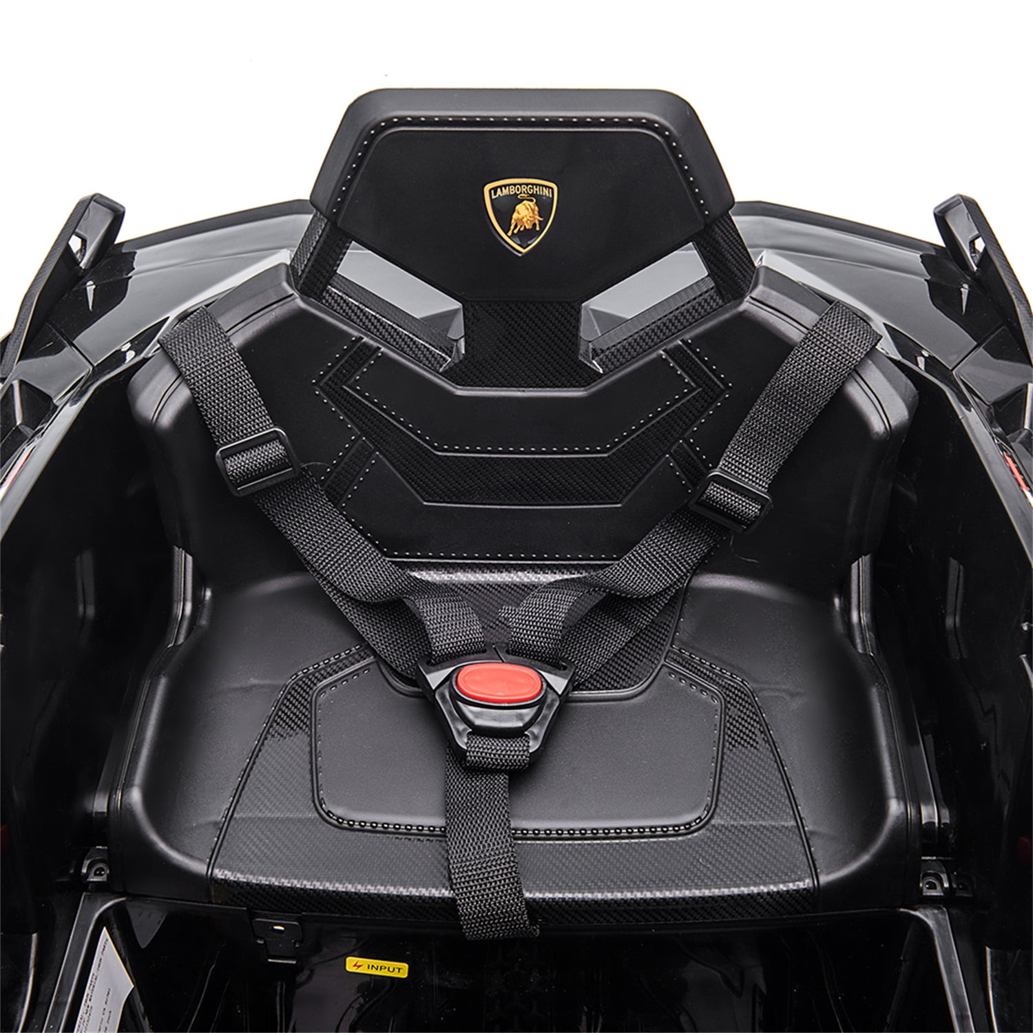 CIPACHO Kids Electric Ride On 12V Licensed Lamborghini SIAN Battery Powered Sports Car Toy with 2 Speeds, Parent Control, Sound System, Black