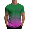 thumbnail image 3 of Wavsuf Graphic T Shirts Men Tees Short Sleeve Fashionable Button T Shirt Green Size M, 3 of 6
