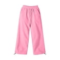 thumbnail image 5 of Hvarlaun Kids Sweatpants Baggy Wide Leg Jogger Pants for Boys and Girls with Pockets, Elastic Waist Drawstring Adjustable Hem Casual Lounge Pants, Sizes 4-15 Years, 5 of 7