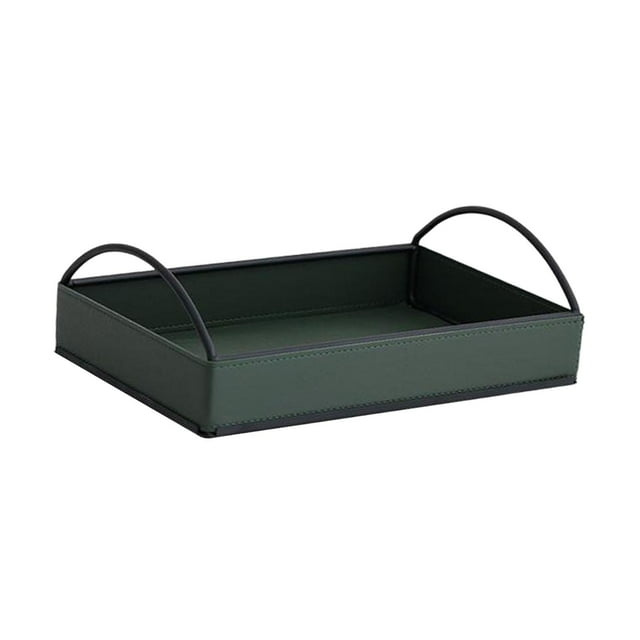 Organizador de bandeja de valet Compartimento de almacenamiento de escritorio para llaves Lavabos de pared para Verde oscuro