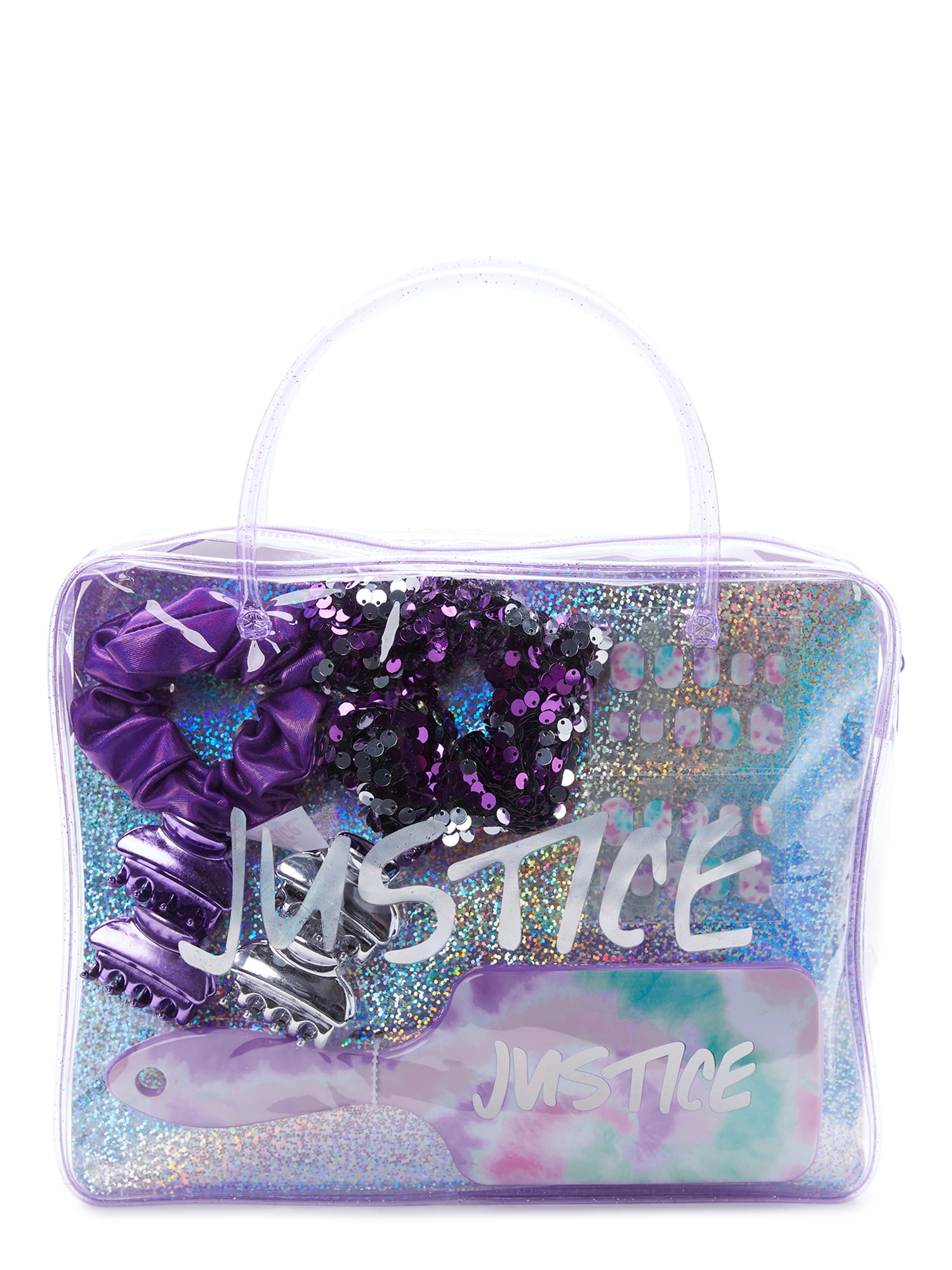 Justice Girls Hair Accessory Bundle with Case, 9-Piece