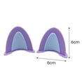 thumbnail image 6 of Pebbuoy Motorcycle Helmet Ears Decorations Vibrant Color Compact Size Easy to Install Novelty Ears Adorable Helmet Accessories, 6 of 7