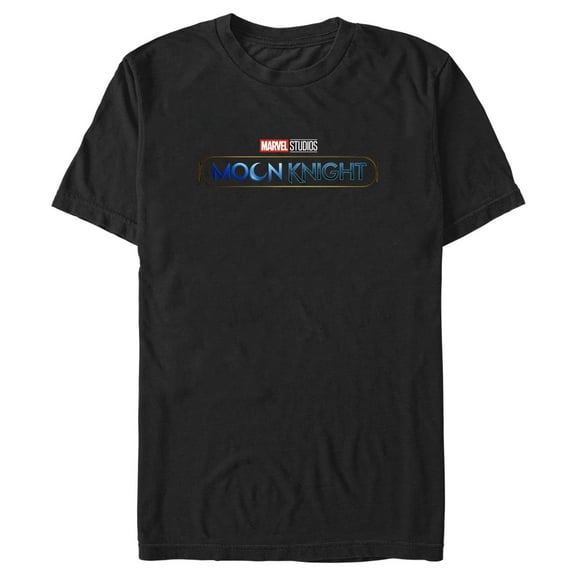 Men's Marvel Moon Knight Logo  Graphic Tee Black Large
