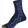 thumbnail image 3 of Gold Toe Women's Designer Collection Midi Socks, 3 Pairs, Navy, Blue, Shoe Size: 6-9, 3 of 4