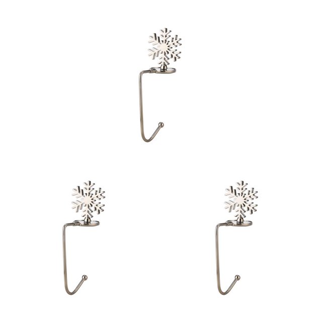 Matsuzay Colgador de calcetines de Navidad con temática de vacaciones, gancho para chimenea de Navidad, soporte de pulido antideslizante Type1 NO1