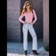 thumbnail image 4 of Camisas de Larga para Mujer, Blusas de Cuello Cuadrado, Blusas Básicas de Punto Acanalado, Conjuntos de Otoño, Ropa de Moda Rosa XXXL, 4 of 8