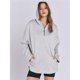 thumbnail image 4 of Sudadera con Capucha Oversize para Mujer, con Cremallera de un Cuarto, Estilo Túnica, Ideal para Otoño e Invierno Ropa y Elegante Gris L, 4 of 10