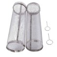 thumbnail image 1 of Parrilla redonda de acero inoxidable para barbacoa de exterior, ideal para camping y picnic., 1 of 8