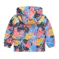 thumbnail image 3 of Toddler Boys Rain Jackets Girls Cartoon Prints Casual Light Coat Hooded Jacket Windproof Zipper Outwear Raincoat Windbreakers For Kids,Size 5-6 Years, 3 of 3