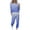 Light Blue, variant on Two Piece Sweatsuits for Women Lounge Sets Gradient Color Long Sleeve Crewneck Top and Joggers Sweatpant Pant Set (XL, Red)