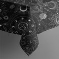 thumbnail image 5 of Black Gothic Sun Moon Pattern Rectangle Tablecloth 60"x102",Waterproof Polyester Rectangle Table Cloth, Wipeable Spillproof Polyester Tablecloth for Dining, Camping, Indoor and Outdoor, 5 of 6